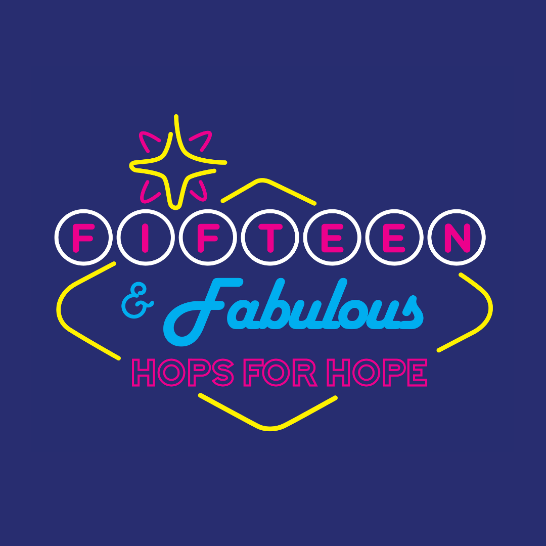 Hops for Hope - Fifteen & Fabulous - logo